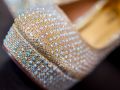 Sona's wedding shoe detail by Resh Rall Wedding Photography, Leeds
